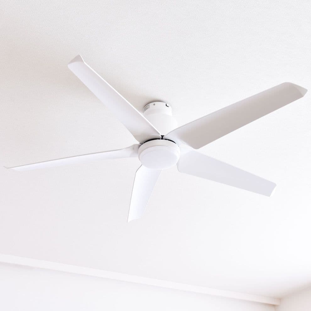 ホワイト　シーリングファンライト リモコン付き　Finia（フィニア）
