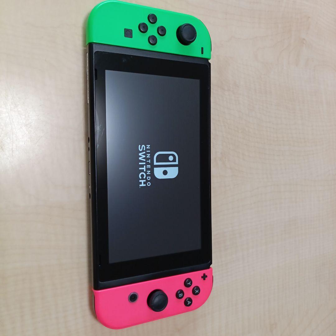 Nintendo Switch グリーン/ピンク 本体　ジャンク