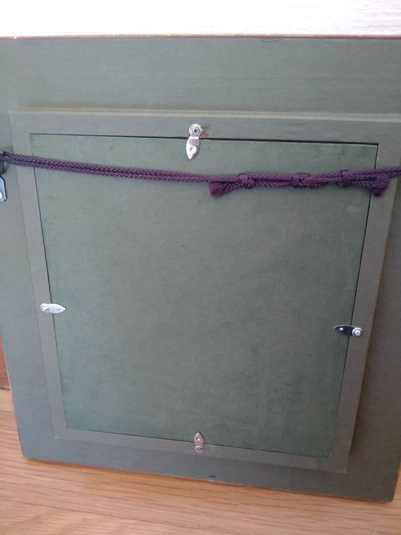 【真作】石野守一　無題　板に油彩