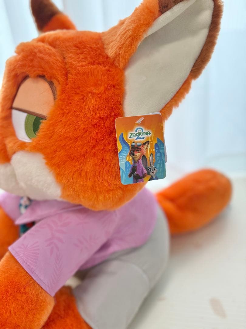 【1/24購入】ズートピア ニック・ワイルド ぬいぐるみ ブランケット付き 1体