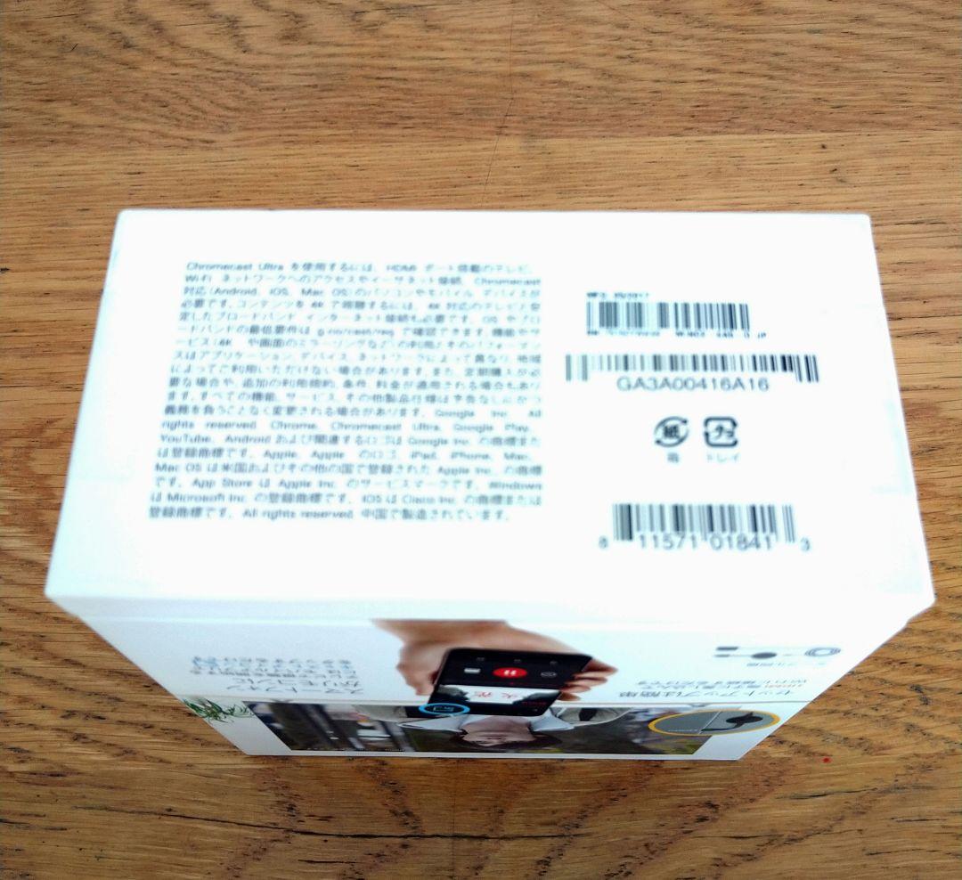 未開封　Google Chromecast Ultra 4K対応