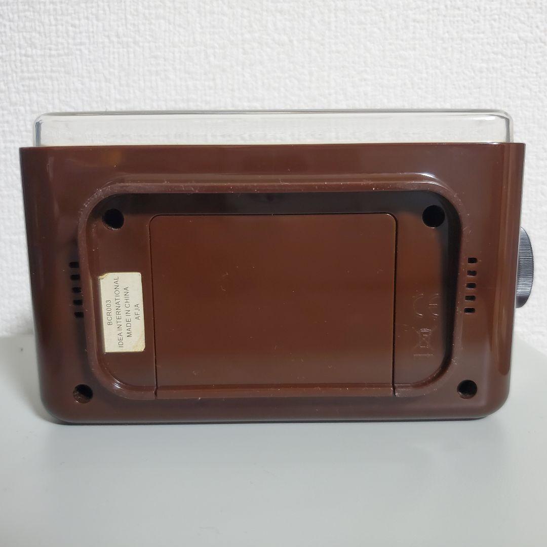 廃盤品　BRUNO LCD レトロアラームクロック 電波時計 BCR003