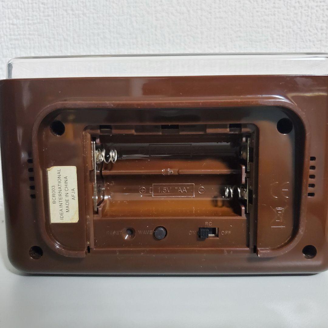 廃盤品　BRUNO LCD レトロアラームクロック 電波時計 BCR003