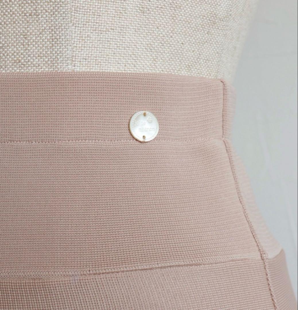 ジョリーミニョン　レース付き　ピンクベージュ　フレアスカート　40 L