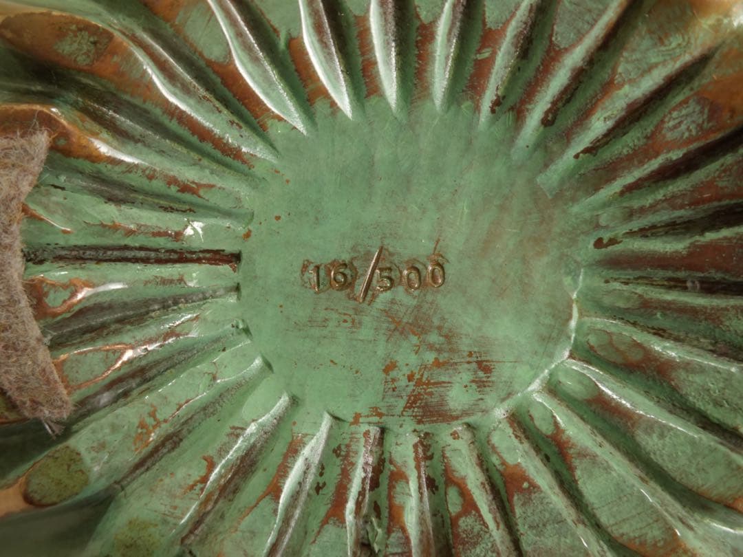 送料無料　イタリア鋳金工房　VENTURI ARTE　ブロンズ　フルーツボウル