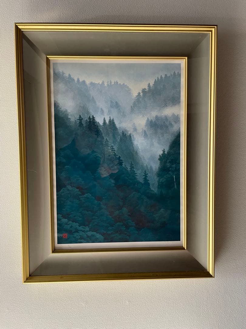 東山魁夷 霧の山峡 1989年制作