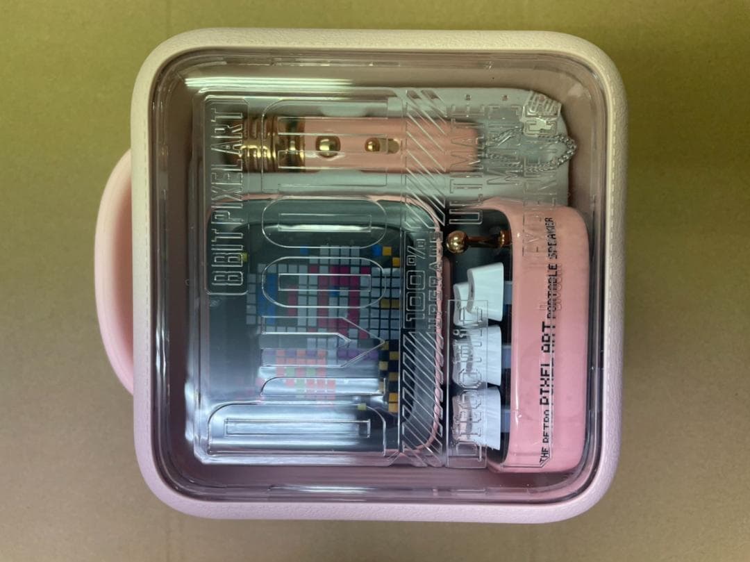 DivoomDitoo-Micbluetoothスピーカーカラオケマイク ピンク