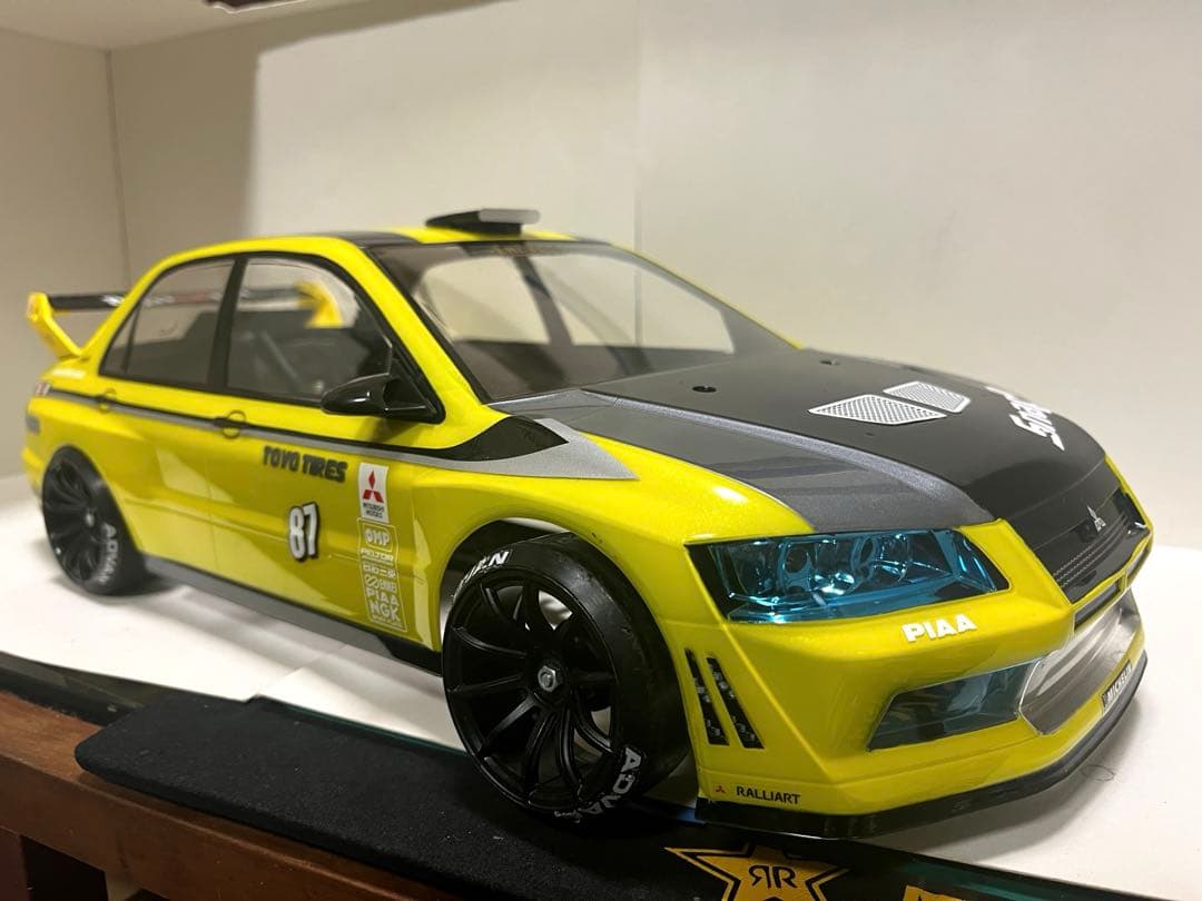 ラジコン 1/10 タミヤ 三菱ランサーエボリューションⅦボディのみ。未走行