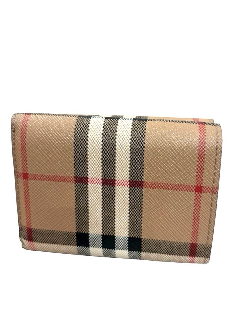 極美品　BURBERRY（バーバリー）三つ折り財布 ミニウォレット　ノバチェック