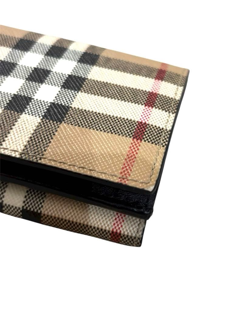 極美品　BURBERRY（バーバリー）三つ折り財布 ミニウォレット　ノバチェック