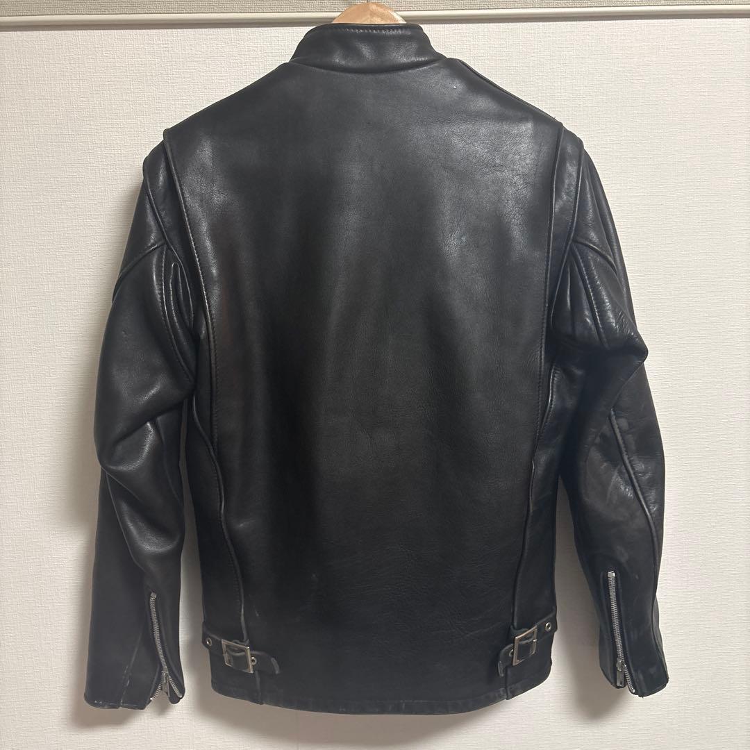 SCHOTTシングルライダースジャケット牛革サイズ34