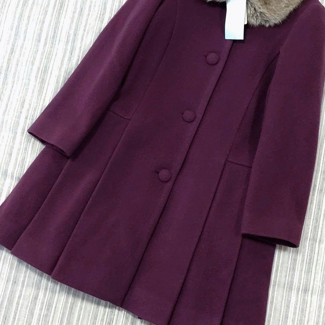 ★新品★タルティーヌエショコラ＊ファー付き＊ウールコート＊140cm