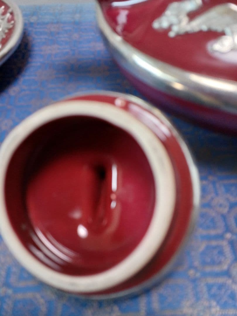 中国錫細工茶器　未使用品