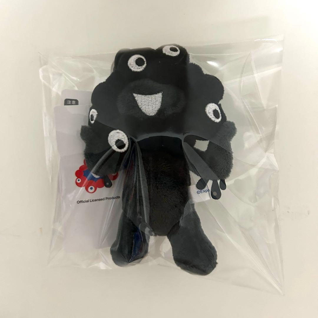 EXPO 2025 カラビナ付きマスコット ブラック ミャクミャク 黒 立