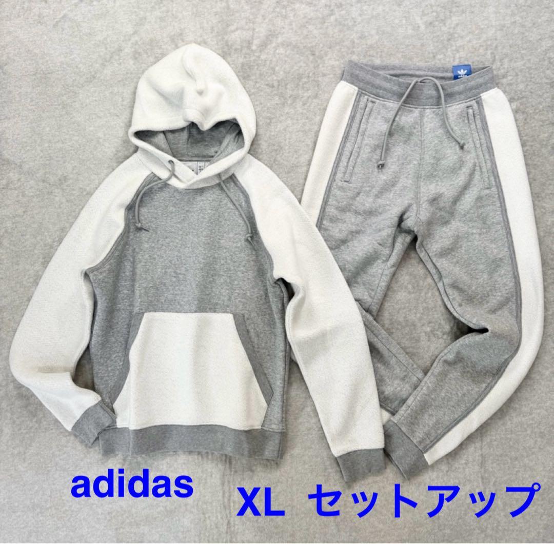 な*ち様 新品 XL アディダスオリジナルス セットアップ パーカー スウェット