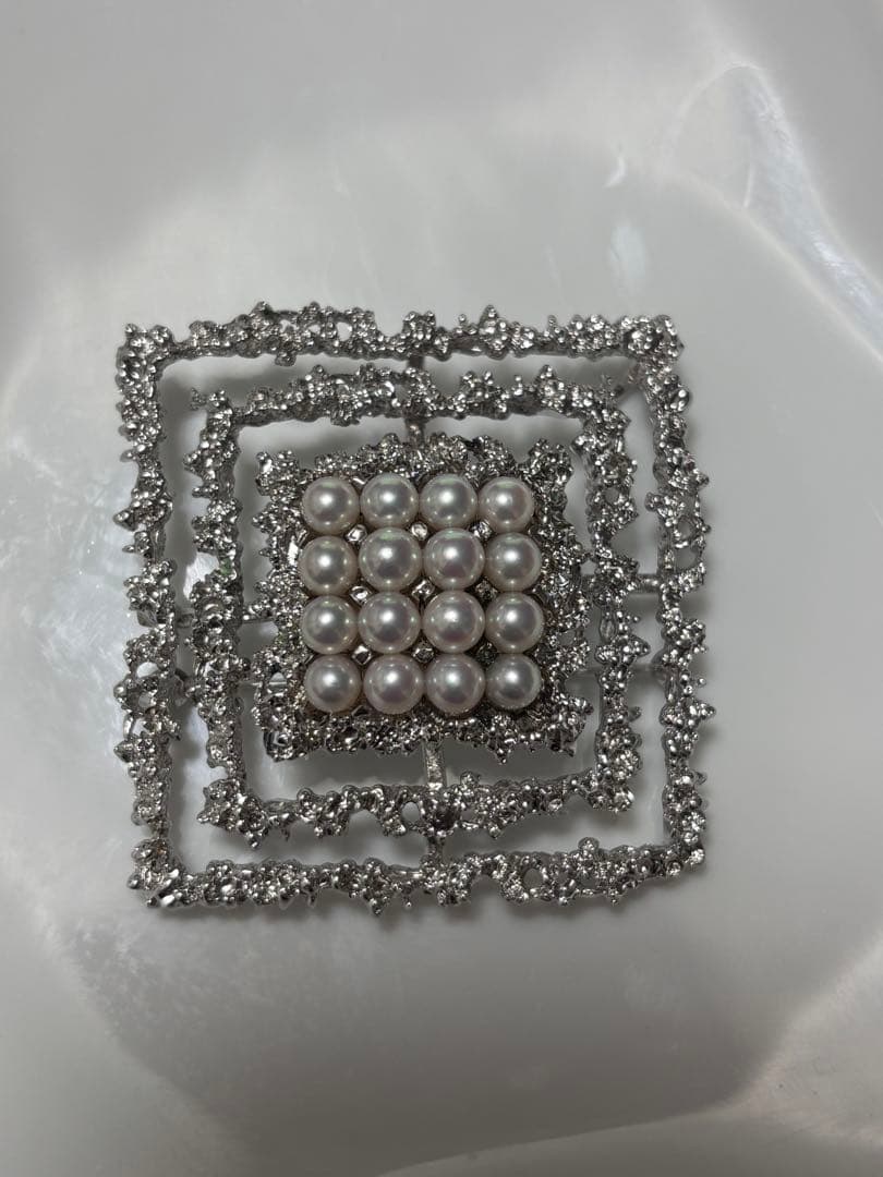 【vintage】TASAKI 田崎　パール　ブローチ　2way