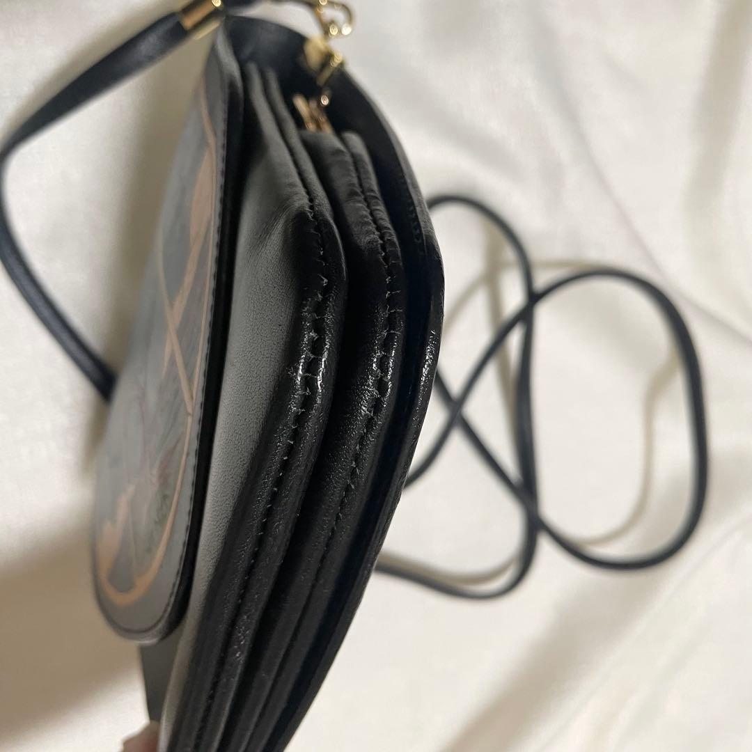 ✨希少美品 KENZO FUKUI 福井謙三 窓 ショルダーバッグ レザー 本革