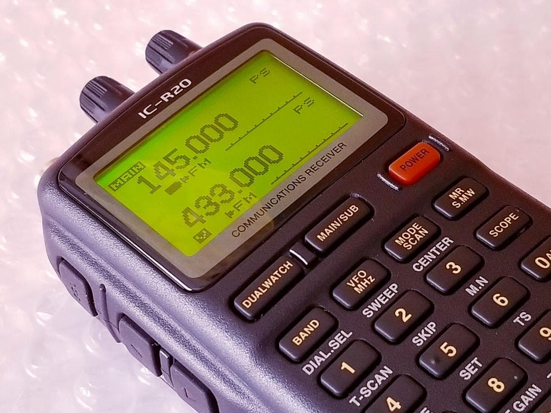 アイコム icom IC-R20 通信ケーブル付属 美品