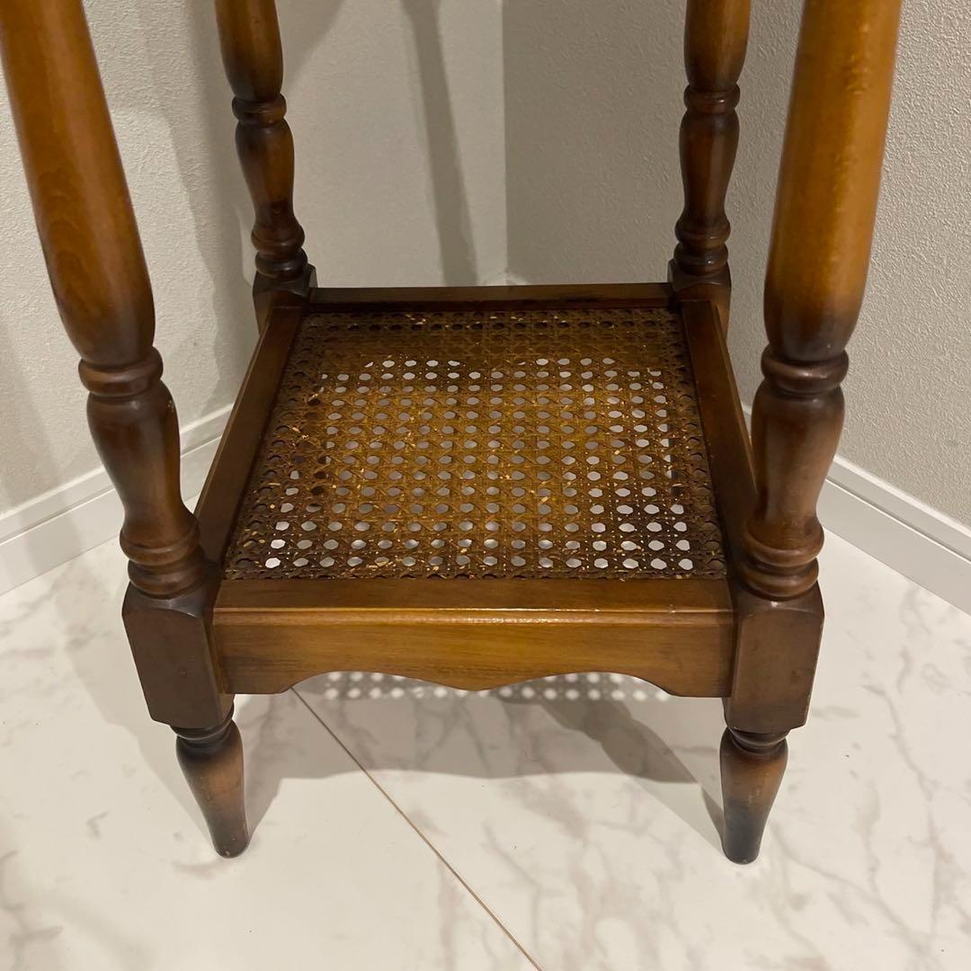 オールドカリモク　電話台　花台　コーヒーテーブル　サイドテーブル　昭和レトロ