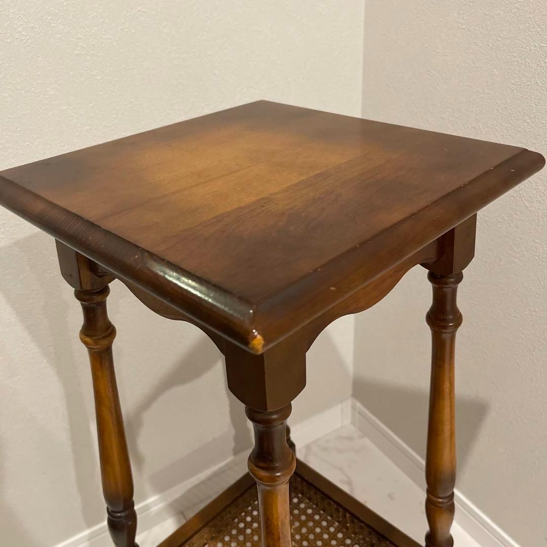 オールドカリモク　電話台　花台　コーヒーテーブル　サイドテーブル　昭和レトロ