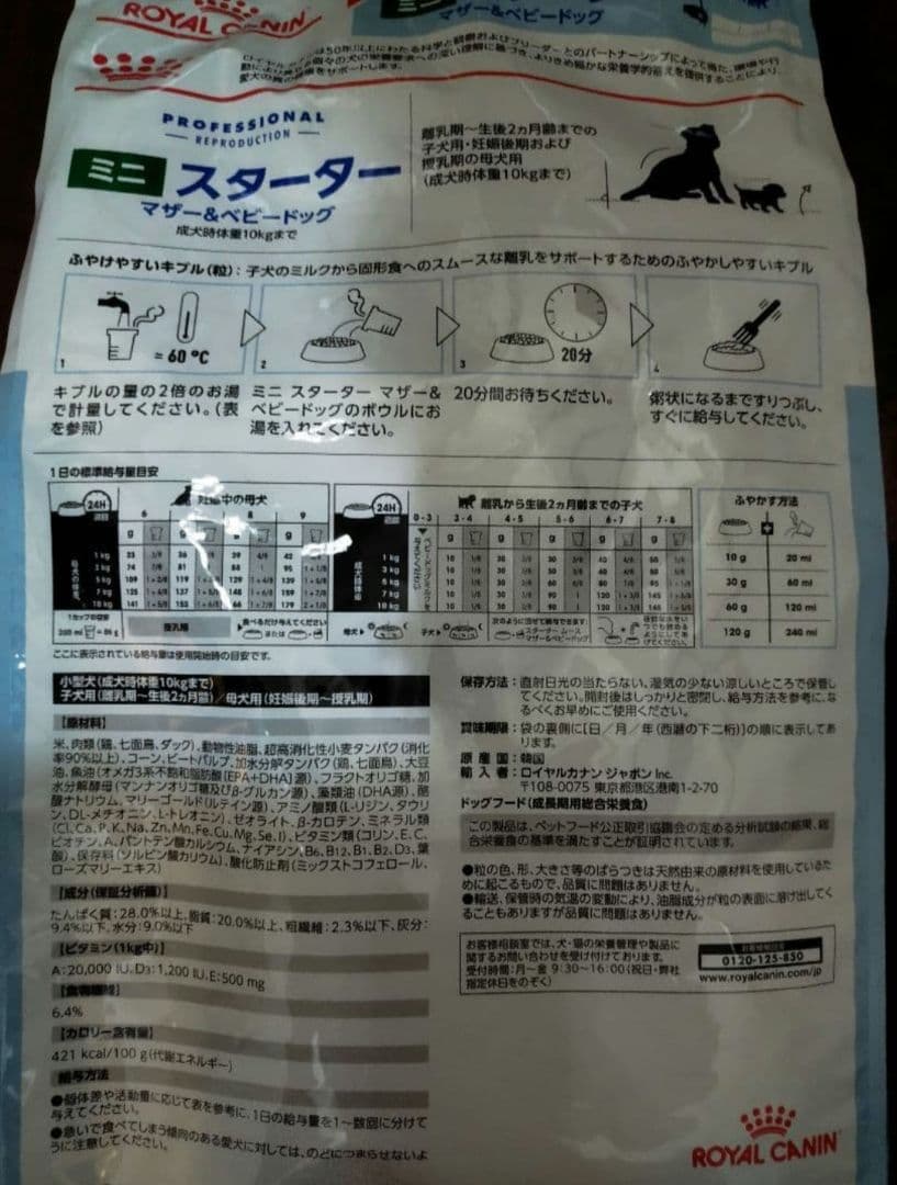  CANIN ミニスタートマザー＆ベビードッグ 10kg