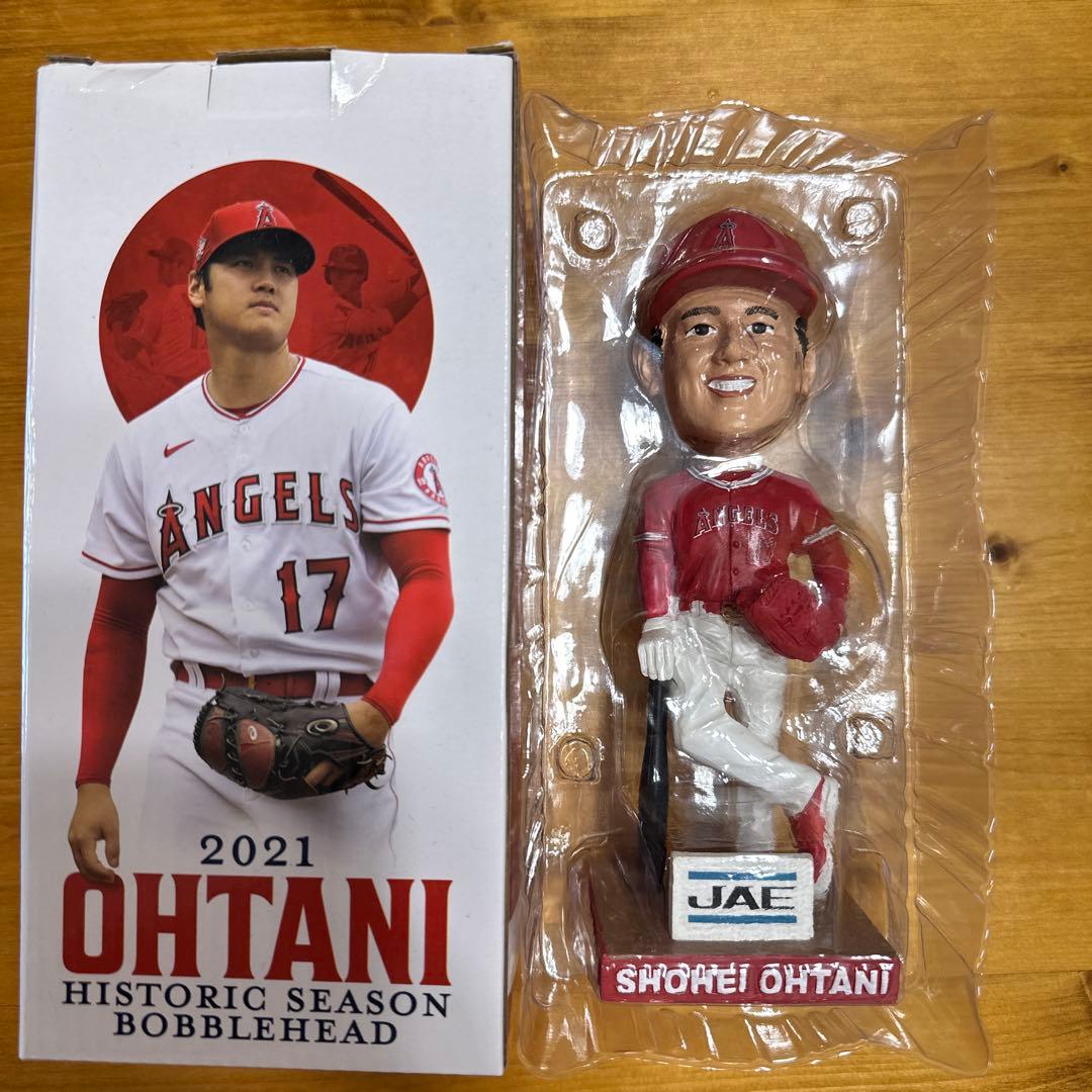 【優勝記念/新品未使用】大谷翔平2021年ヒストリックシーズン記念ボブルヘッド