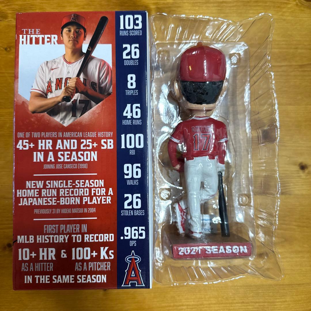 【優勝記念/新品未使用】大谷翔平2021年ヒストリックシーズン記念ボブルヘッド