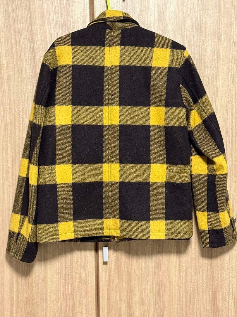 N. WOOLYHOOD 黒と黄色のチェックジャケット