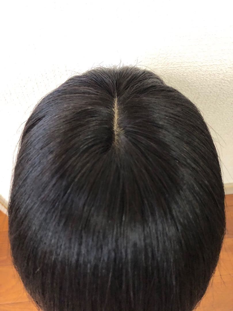 人毛100%ショートウィッグ　人毛100%ヘアピース　部分ウィッグ