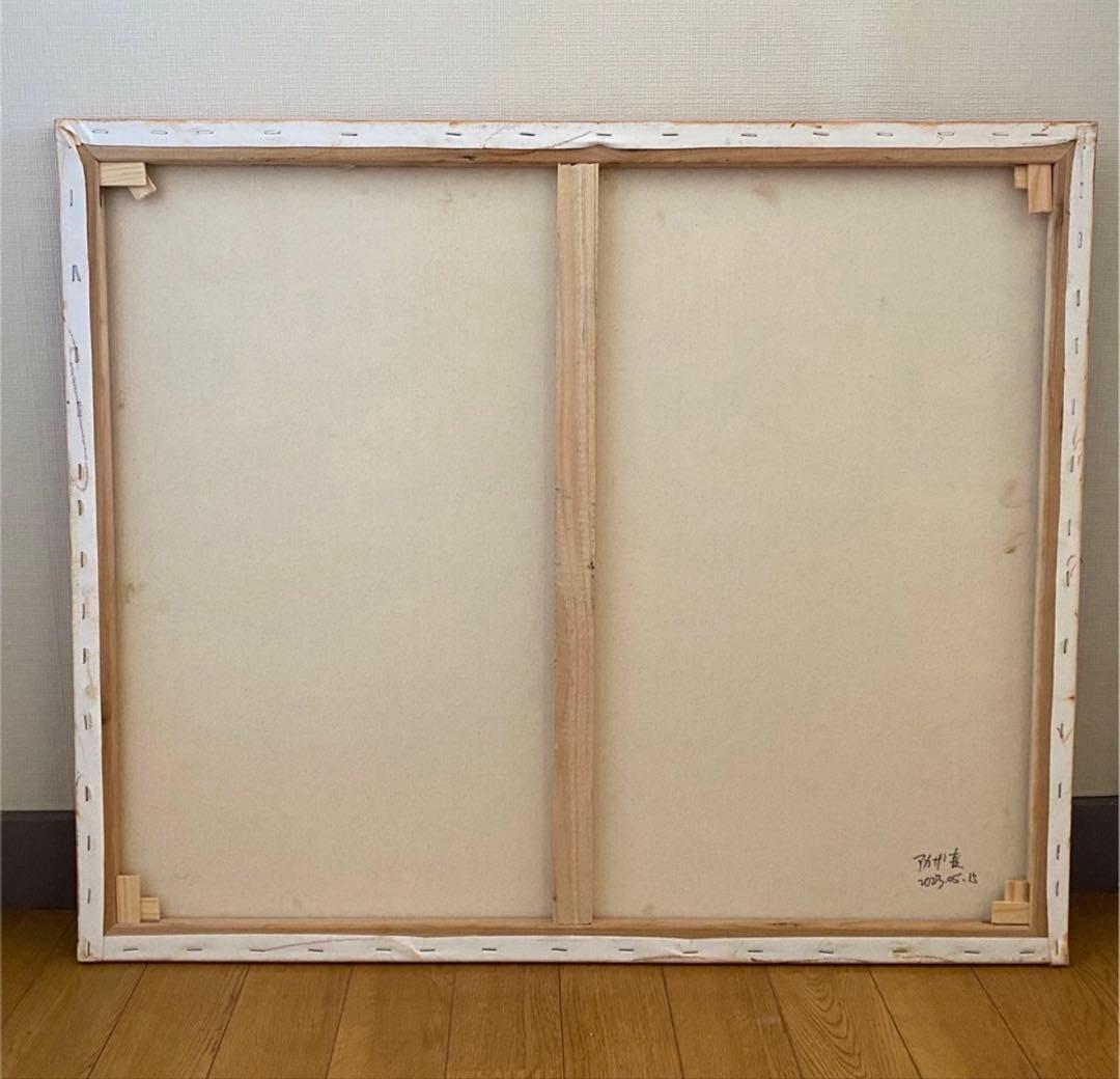 絵画。原画☆キャンバスF20【猫ちゃんたちは楽しくワインパーティーに参加します】