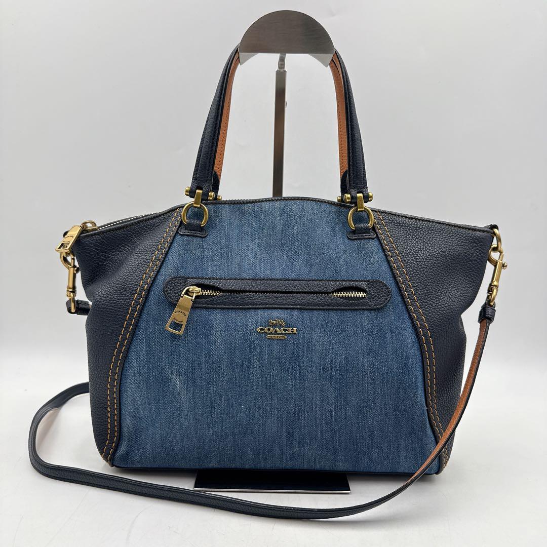COACH coach コーチ ハンドバッグ ショルダーバッグ デニム
