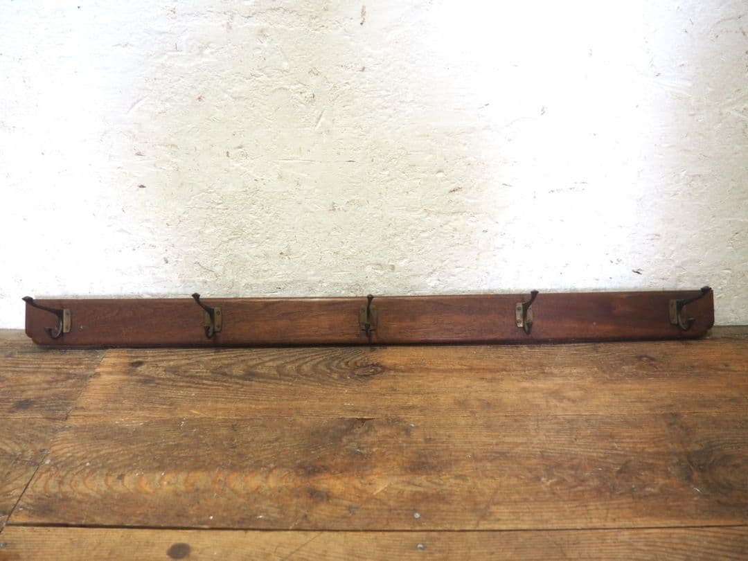 1175 ①アンティーク　ウォールフック　壁掛け　帽子掛け　金具　古道具レトロ