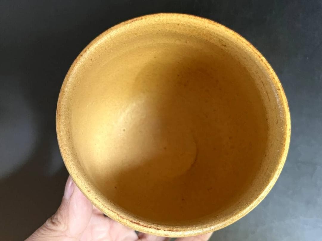 茶碗■黄上野茶碗 光井玄空造 照子 上野焼 光井窯 日本のルネッサンス 骨董品■