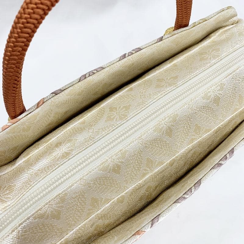 601mg4☆伊と忠謹製 利休バッグ 七宝繋ぎ パステルカラー☆美品