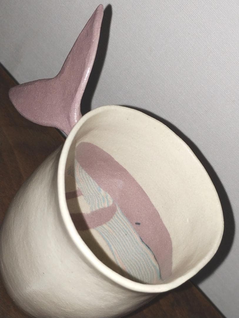 クジラカップ　信楽焼　錬込作家　高橋由紀子