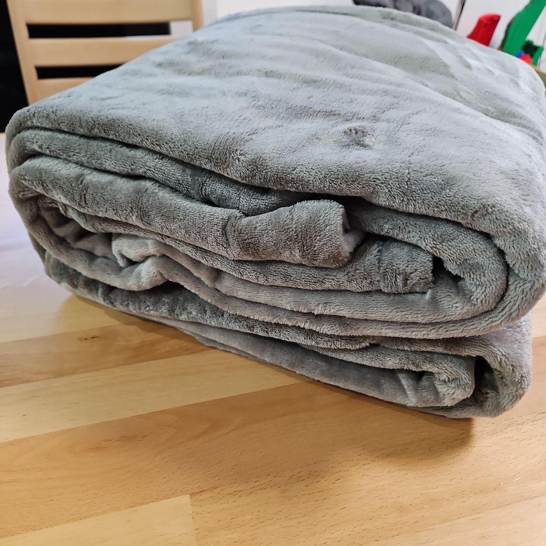 電気掛敷毛布　フランネル　洗える　188×130cm