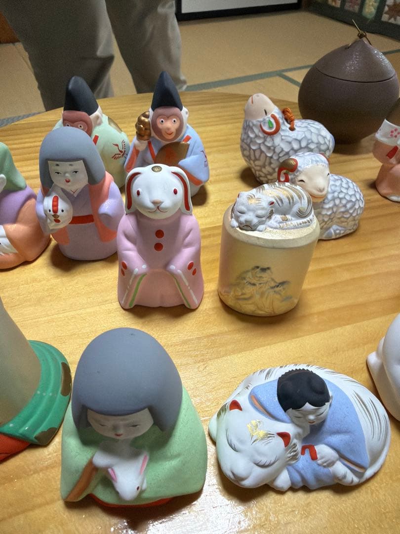 京都 伏見人形干支置物 十二支揃い 丹嘉窯系 伝統工芸 コレクション レア 希少