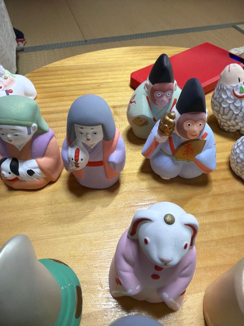 京都 伏見人形干支置物 十二支揃い 丹嘉窯系 伝統工芸 コレクション レア 希少