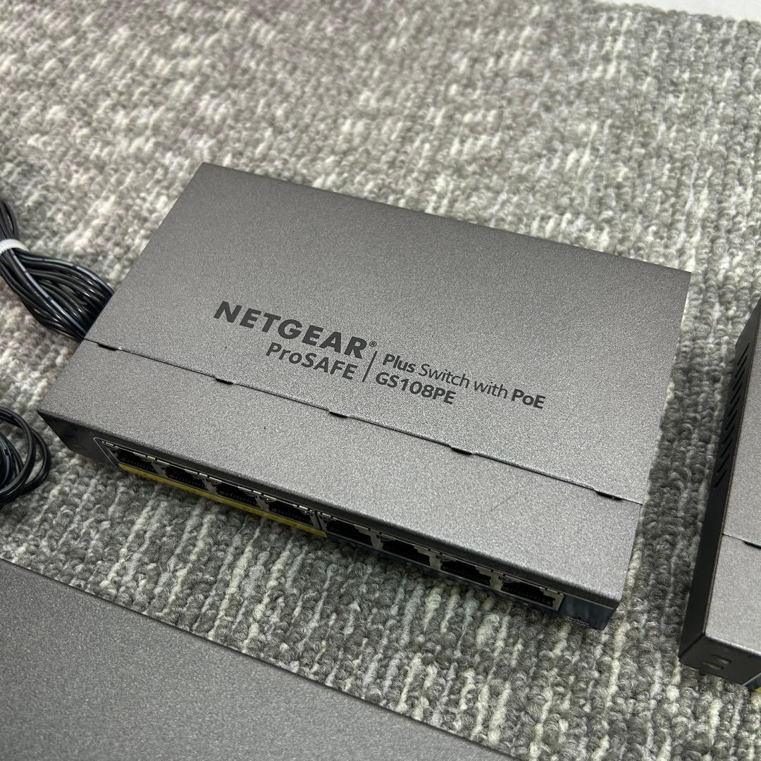 ①【4個セット】傷あり　NETGEAR GS108PEv3 ギガビット