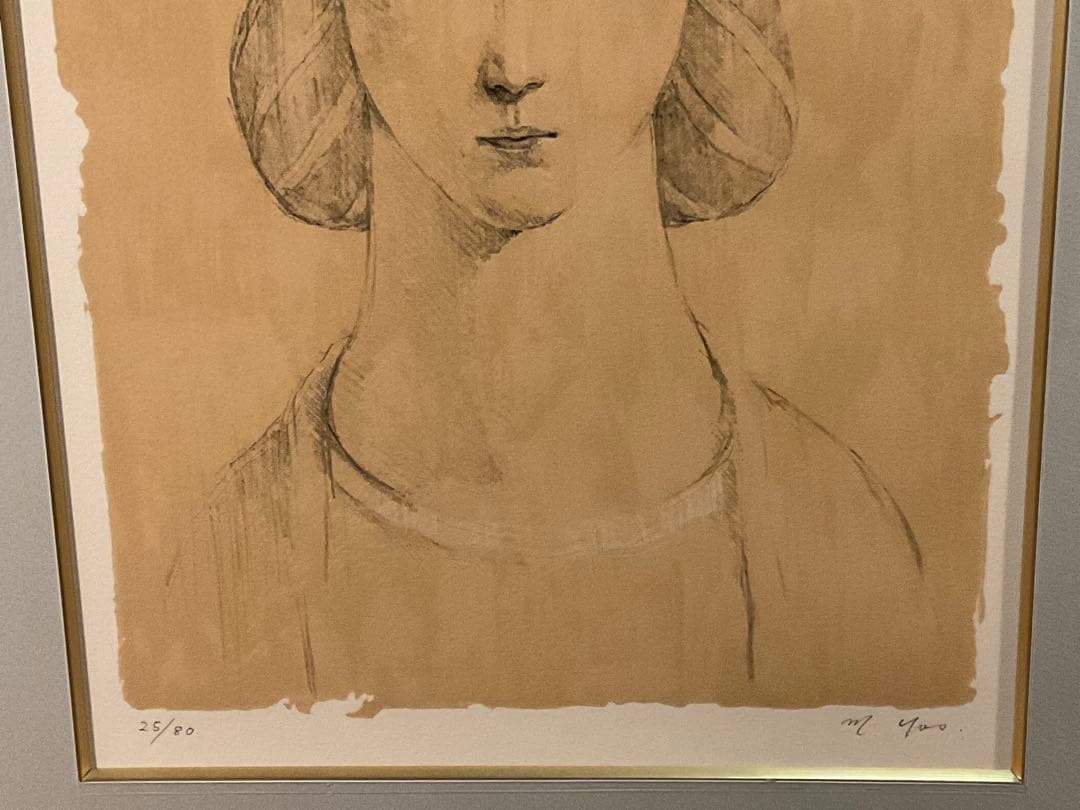 吉岡正人　「遠い想い」　リトグラフ　直筆サイン・エディション有り