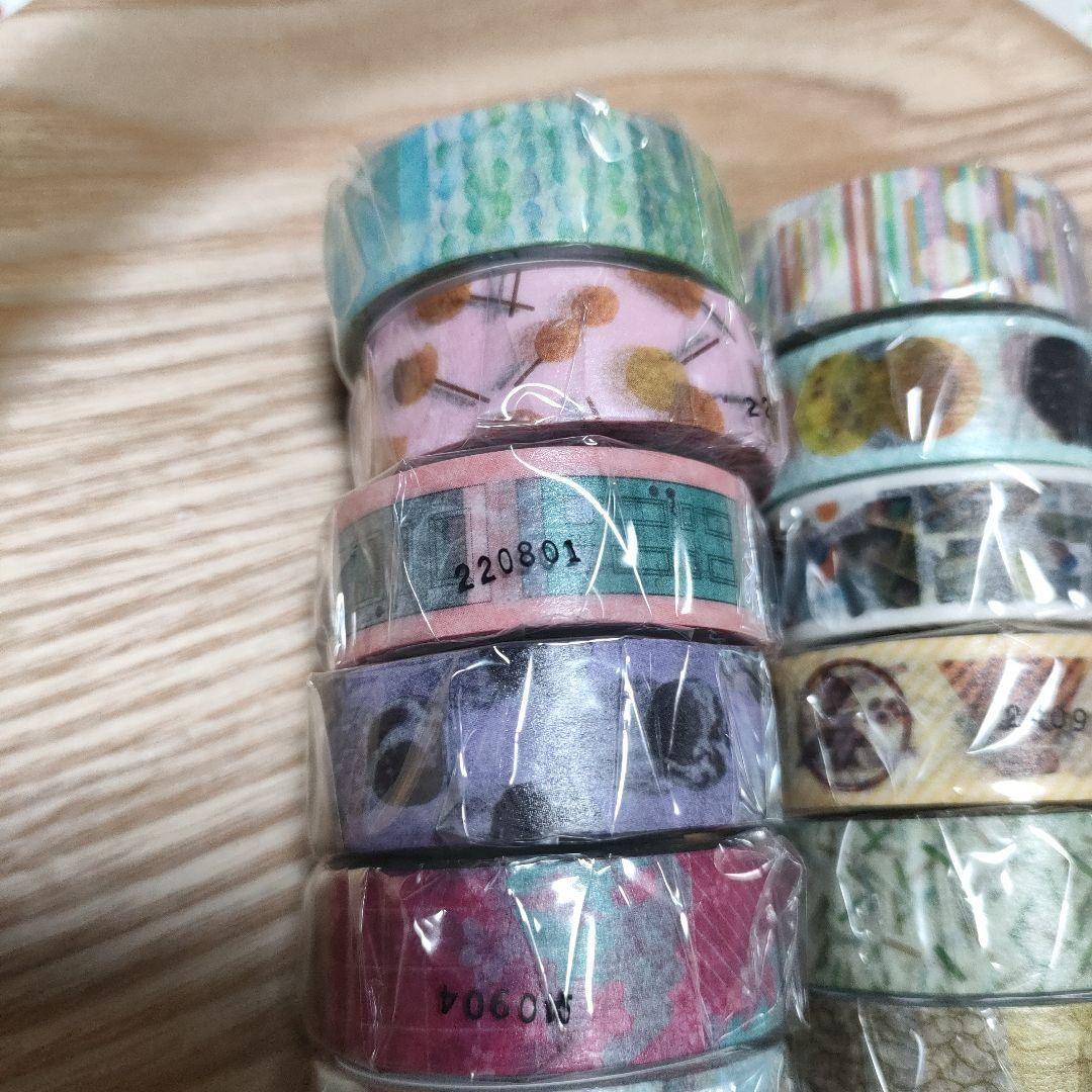 15-24 サポショ限定マステ マスキングテープ 16個セット カラフル