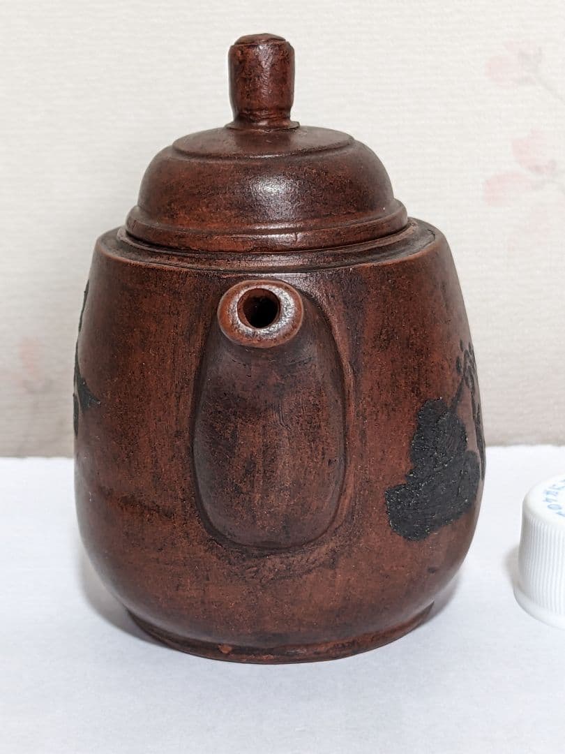 ♦中国？ 日本国内？大正 明治時代 紫泥 茶壺 古玩 古美術 宜興窯 骨董品
