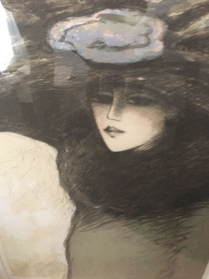 カシニョール　リトグラフ　まなざし　貴重作品