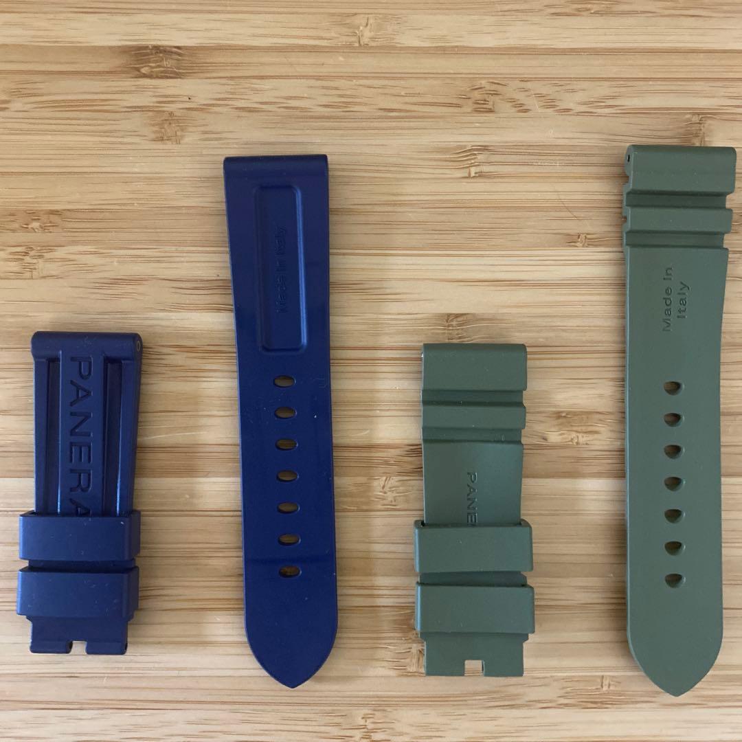 PANERAI ルミノール用 ラバーベルト 2本セット