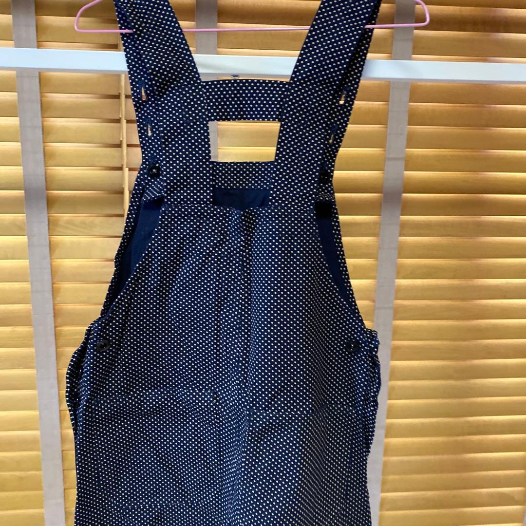 BEAMS BOY ドット柄 オーバーオール