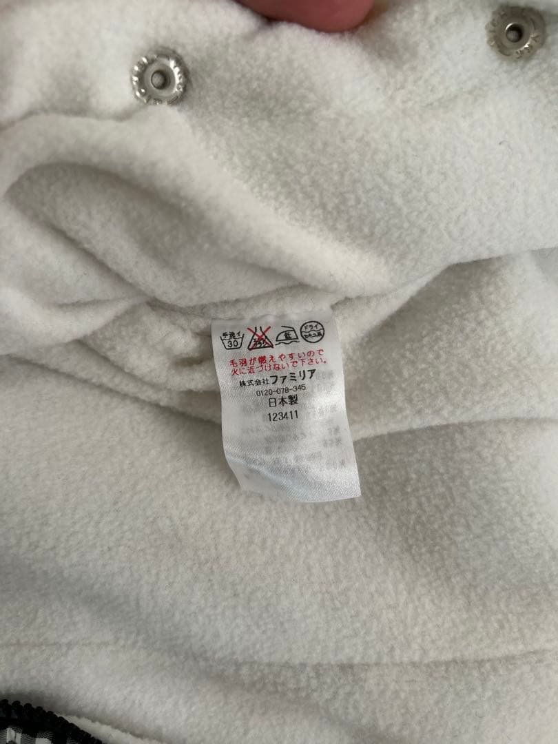 familiar チェック柄アウター 70