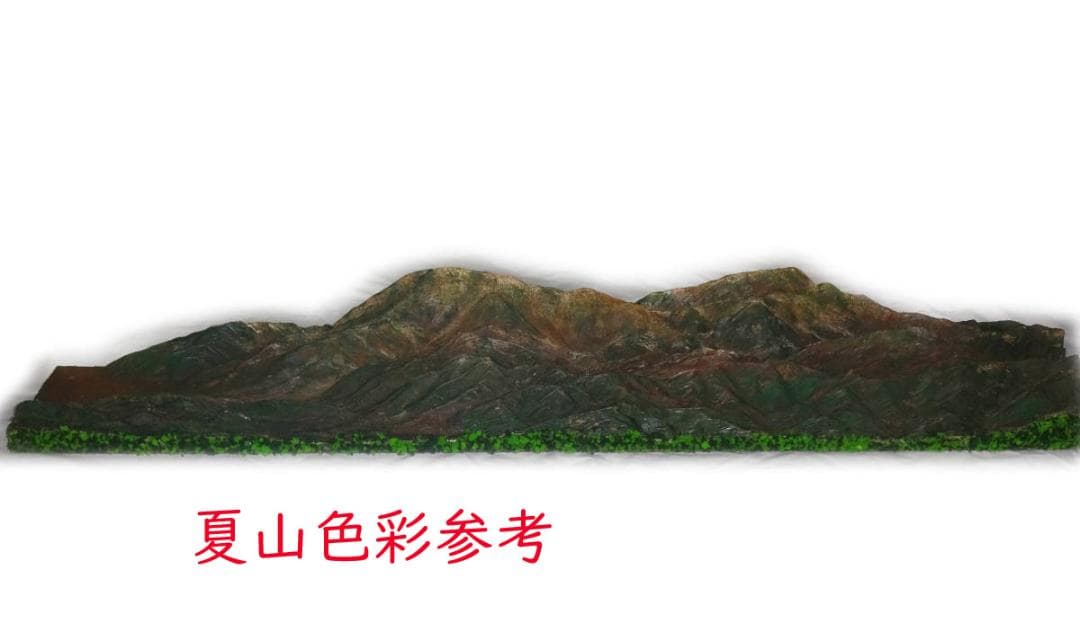 鉄道ジオラマ背景用山岳模型　　大糸線　後立山連峰　鉄道レイアウトの背景に最適