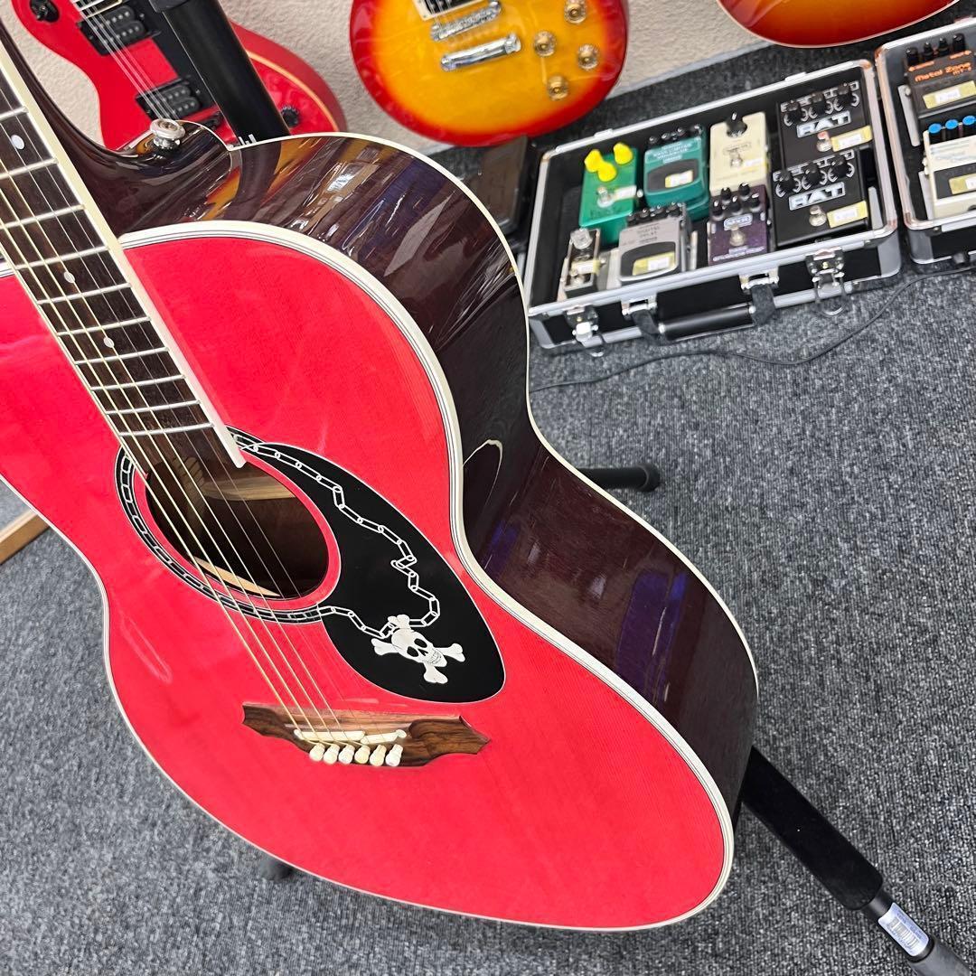 【10134】 takamine skull #7 TP エレアコ ピンク 高峰