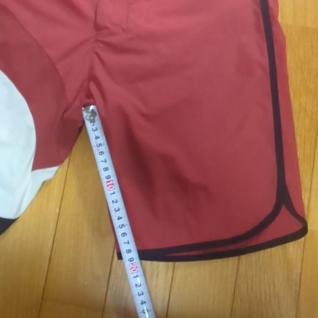 VEATM ビートム サーフパンツ Mサイズ 水着 レッド/ホワイト/ブラック