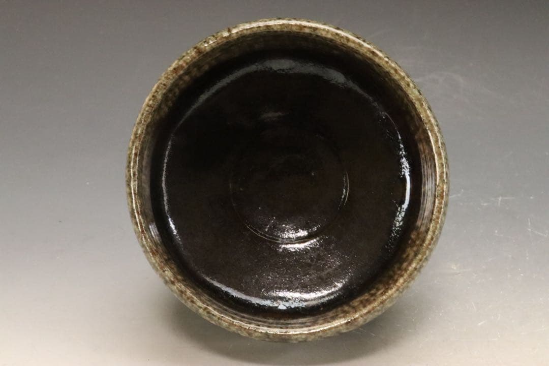 江戸時代中期〜後期 屋島焼 三谷林造 流釉茶碗 近世の茶碗六 所載品黒田陶々庵箱